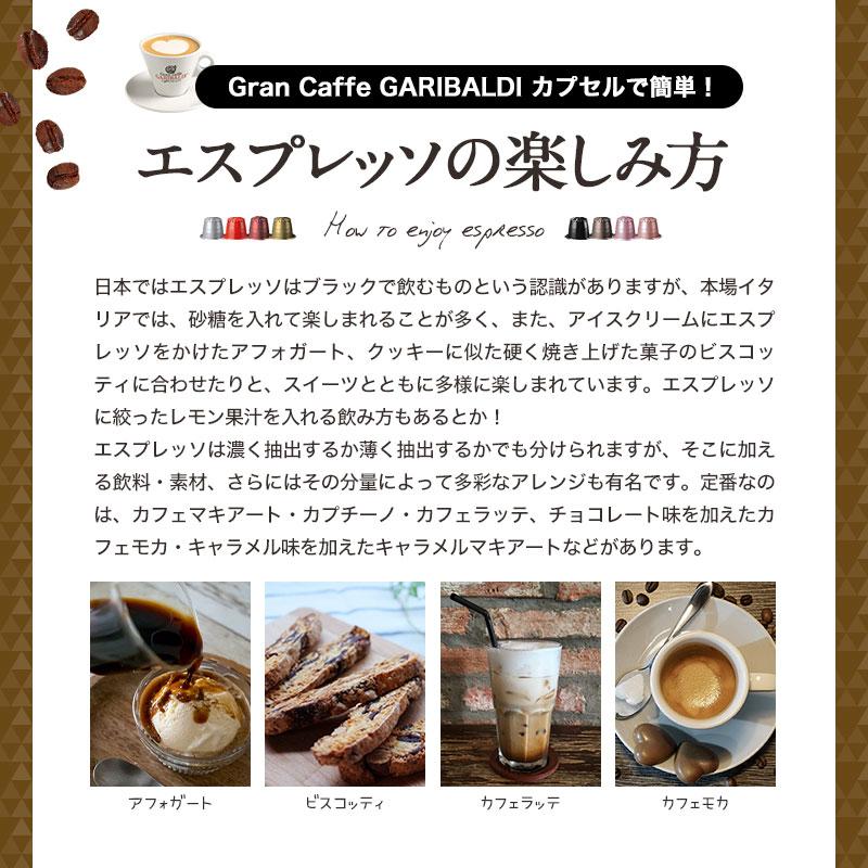 GARIBALDI イタリア産 ネスプレッソ 互換 カプセルコーヒー 6箱 60