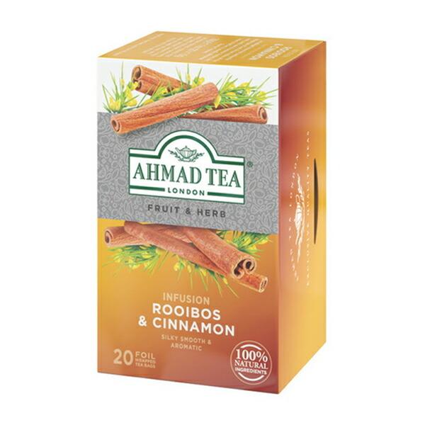 AHMAD TEA アーマッドティーハーブティー ルイボス＆シナモン×12箱 240袋 紅茶【3〜4営業日以内に出荷】 [送料無料]
