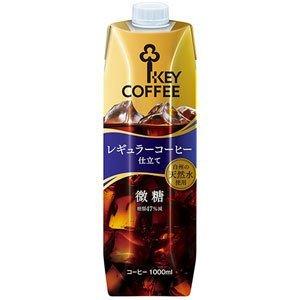 キーコーヒー KEY COFFEE レギュラーコーヒー仕立て リキッドコーヒー 微糖 1000ml×12本【7〜10営業日以内に出荷】 1L 珈琲｜drinkya