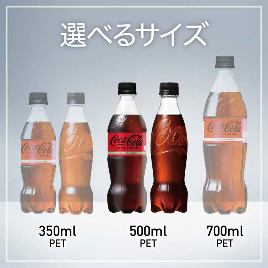 Coca Cola（コカコーラ） ゼロシュガー ラベルレス 500ml PET × 24本