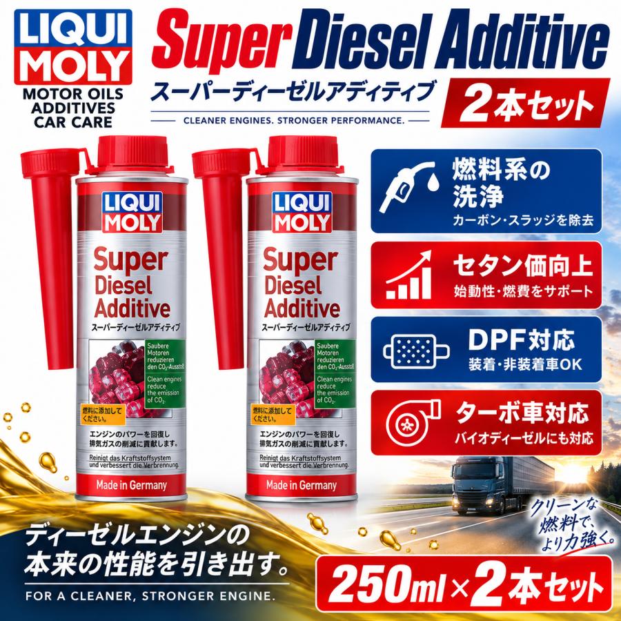 LIQUI MOLY（リキモリ） スーパーディーゼルアディティブ 250ml 2本
