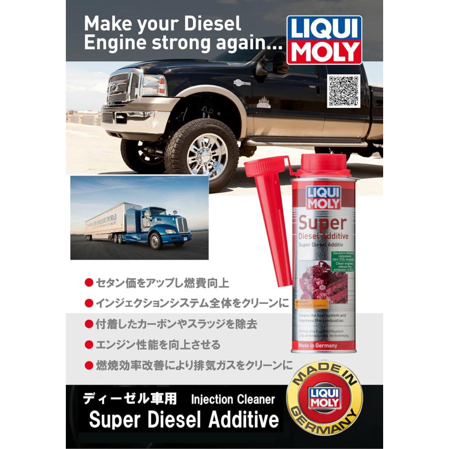 LIQUIMOLY LIQUI MOLY エンジン洗浄用 ディーゼル 燃料添加剤 スーパーディーゼルアディティブ 250ml 20868 リキモリ｜drive｜04