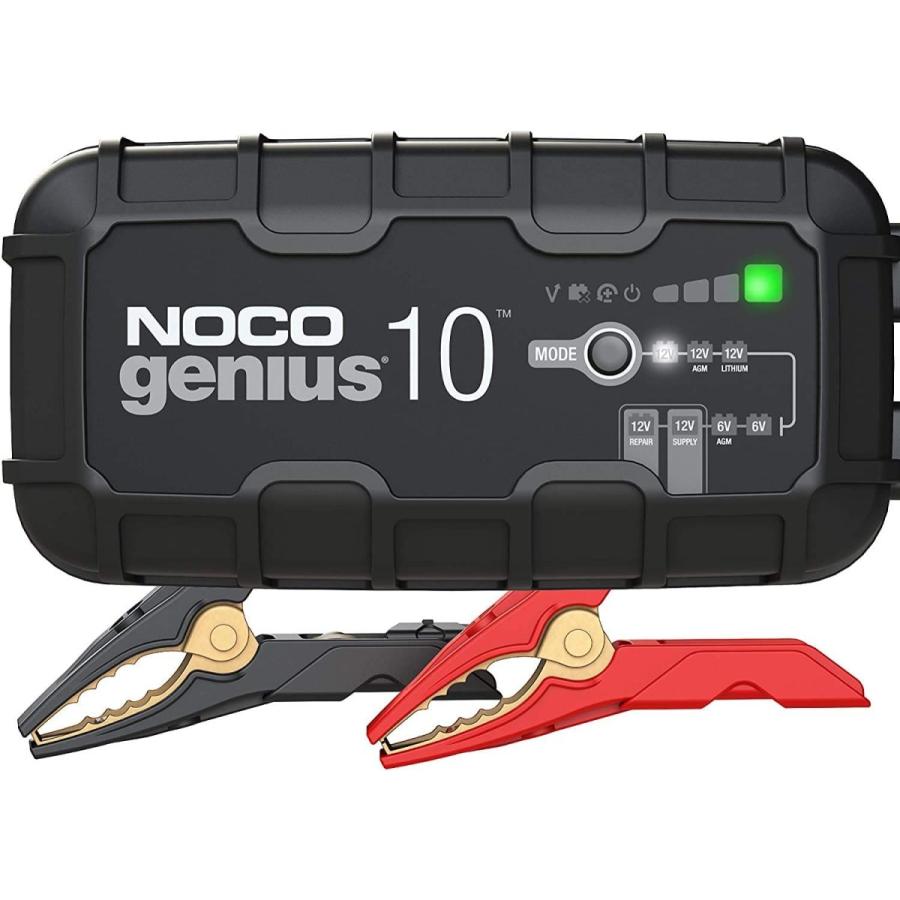 NOCO ノコ genius10 ジーニアス10 バッテリーチャージャー 6V\u002612V 10A パワーサプライモード搭載マルチパーパスバッテリーチャージャー  日本正規品 G10JPの画像