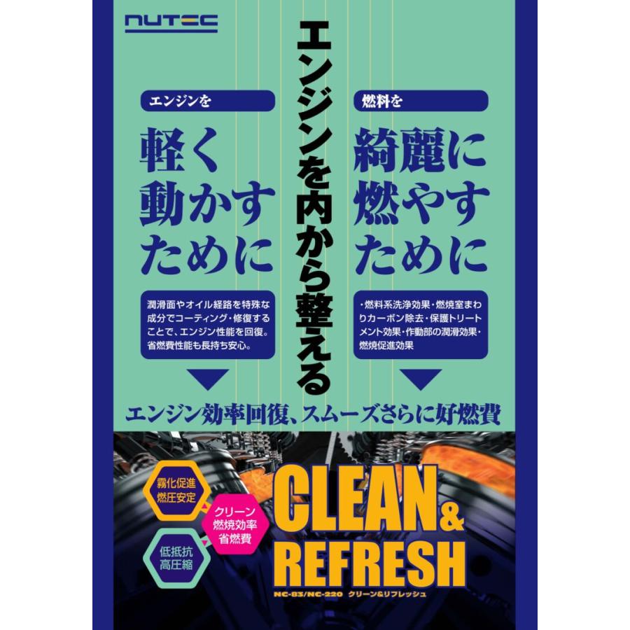 NUTEC（ニューテック） NC-83 & NC-220 添加剤 セット エンジン性能