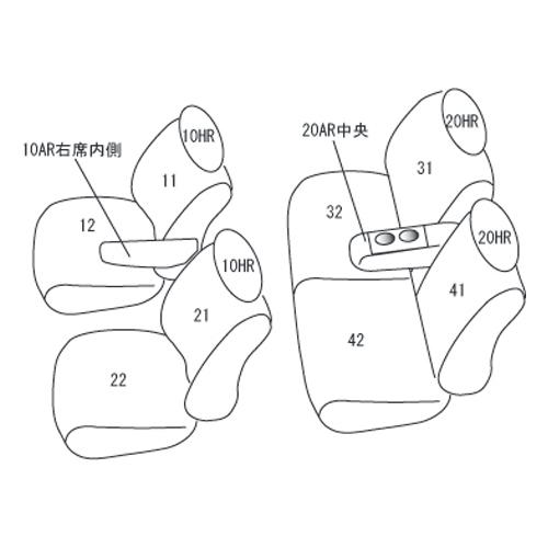 プライム ES-0640 スズキ エブリィワゴン シートカバー 高級ソフトBioPVC  クラッツィオ（代引不可）｜drivemarket2｜12