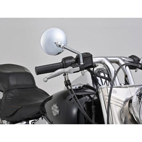 バイクミラー クローム 左右セット DAYTONA（デイトナ） 17022 ハイビジミラー ラウンド for H-D クローム