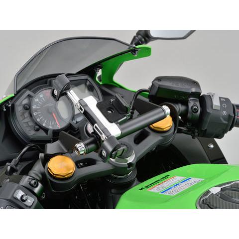 デイトナ 19256 車種別マルチバーホルダー ブラック/アッシュシルバー NINJA ZX-25R（’21）専用 長さ155mm パイプ径φ22.2 DAYTONA｜drivemarket2｜03