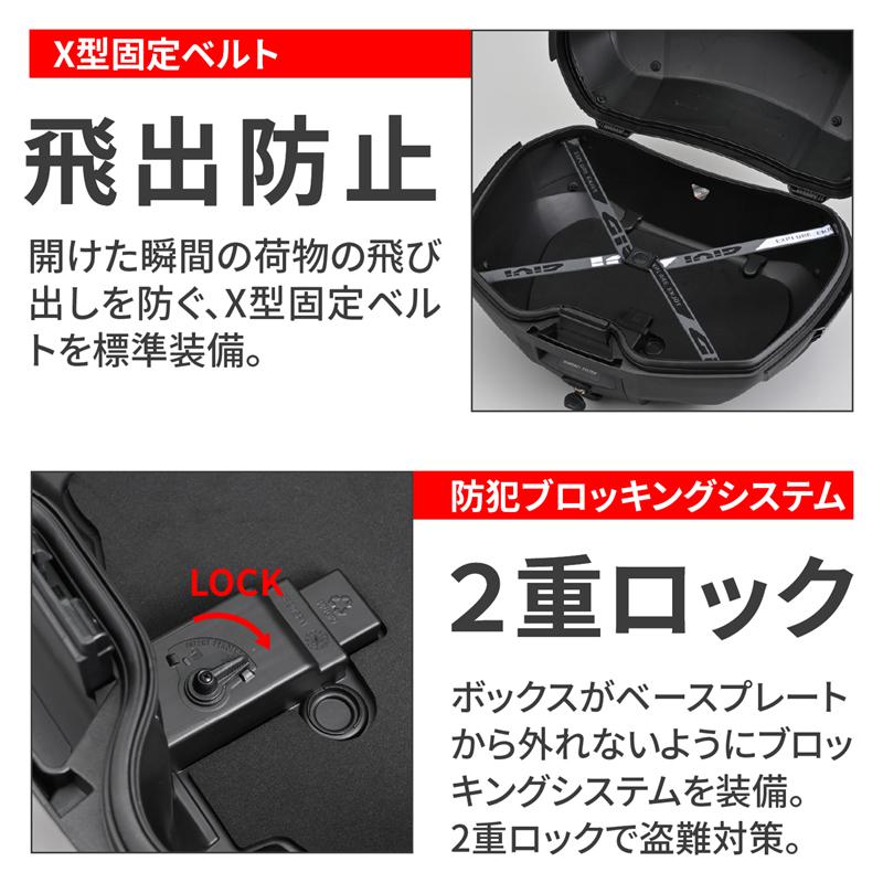 GIVI（ジビ） デイトナ 65315 GIVI V49NB AIR リアボックス モノキー