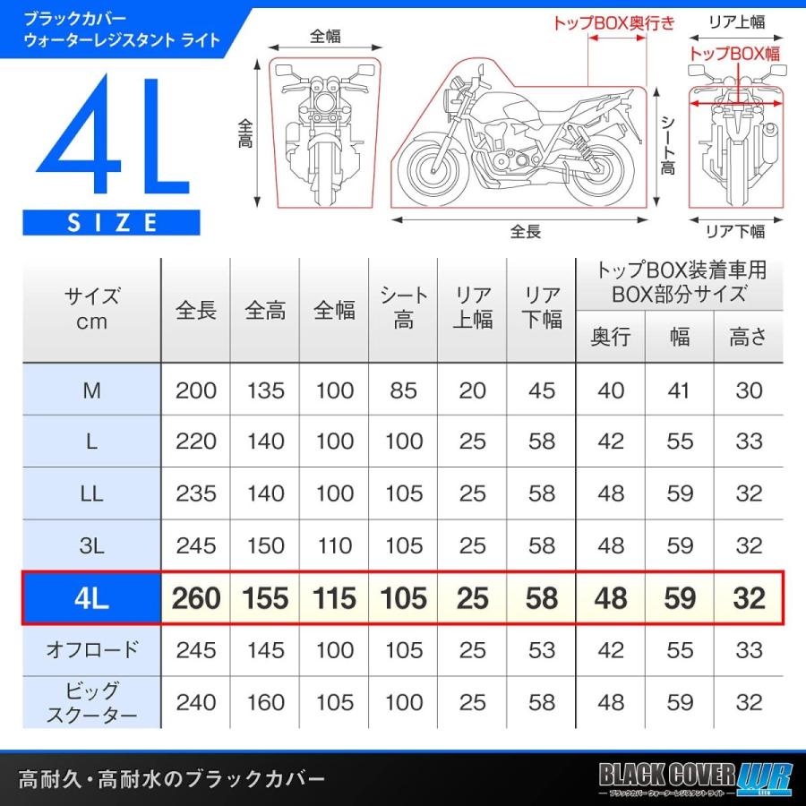 DAYTONA（デイトナ） 97951 ブラックカバー ウォーターレジスタント