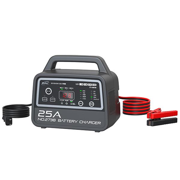 BAL（大橋産業） BAL(大橋産業) No.2738 12V/24Vバッテリー専用充電器