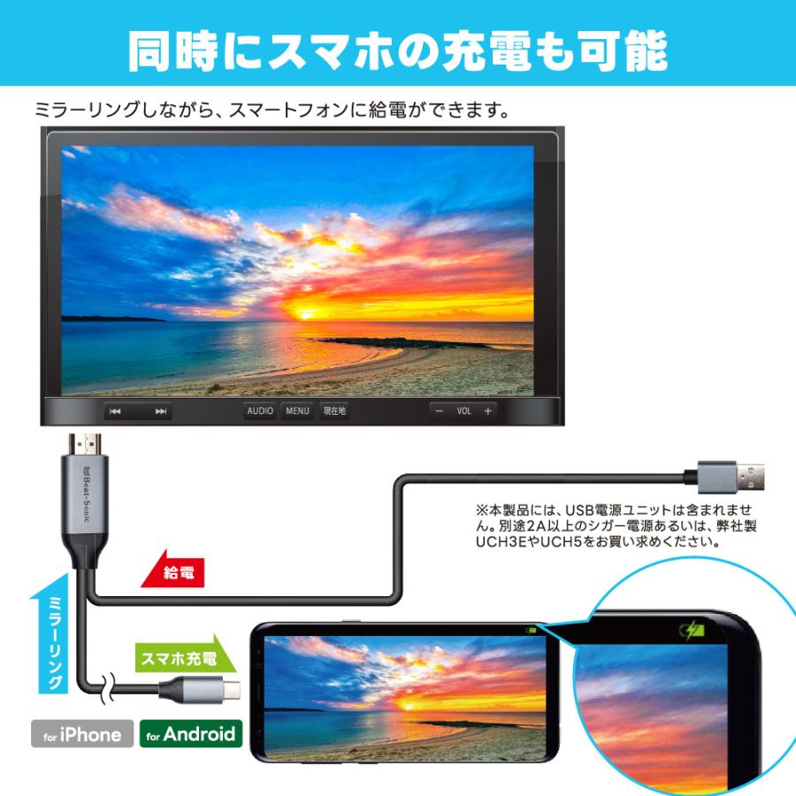 ビートソニック ミラーリングキット(iPhone専用) BeatーSonic（ビートソニック） デジタルインプットインターフェース+