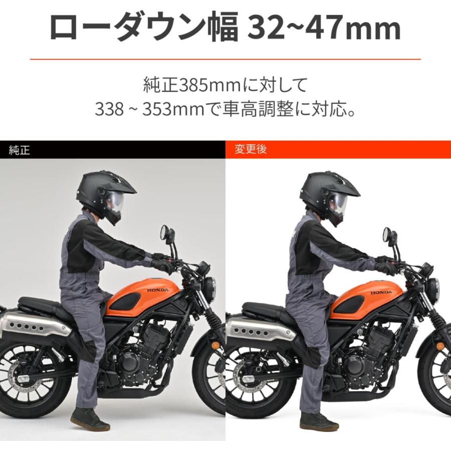 DAYTONA（デイトナ） 41580 ローダウンキット CL250(23)専用 ブラック