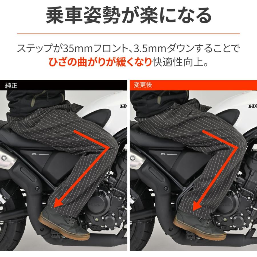 DAYTONA（デイトナ） 41863 ステップオフセットブラケット ブラック