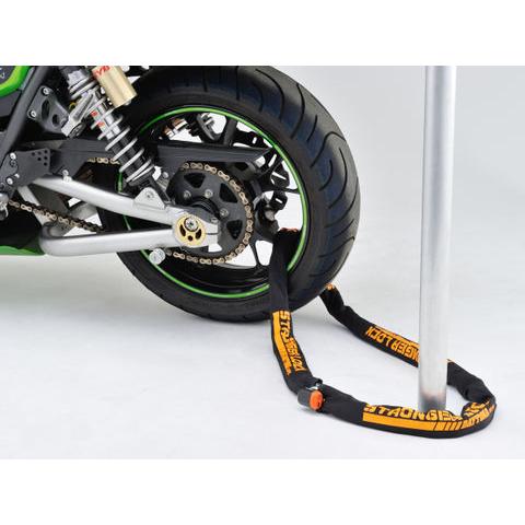 デイトナ 96390 ストロンガー チェーンロック(2.0m)+コンパクトディスクロック 盗難防止ロック バイク用|drivemarket|04