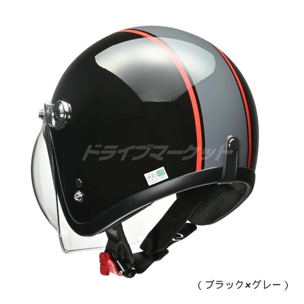 リード工業 LEAD BARTON BC-10 ジェットヘルメット ブラック×グレー