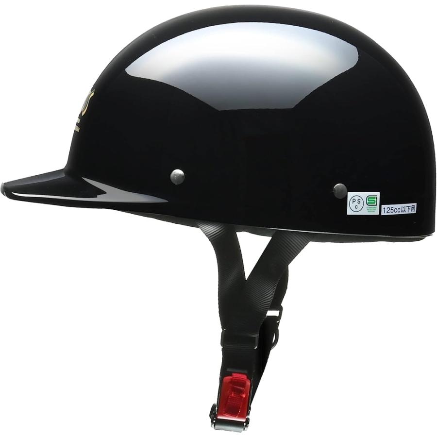 リード工業 LEAD CROSS CR-680 ハーフヘルメット ブラック フリー(57