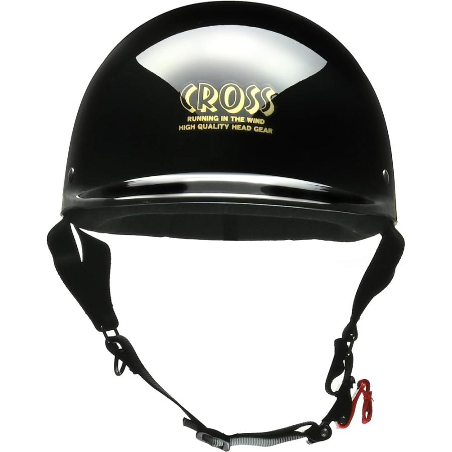 リード工業 LEAD CROSS CR-680 ハーフヘルメット ブラック フリー(57