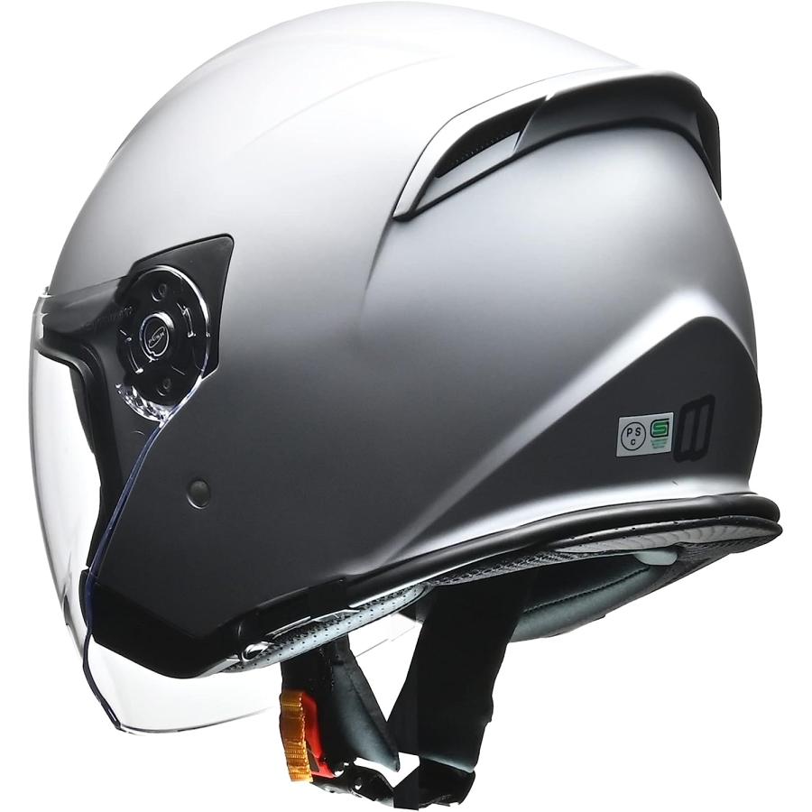 リード工業 LEAD FLX マットシルバー LLサイズ ジェットヘルメット