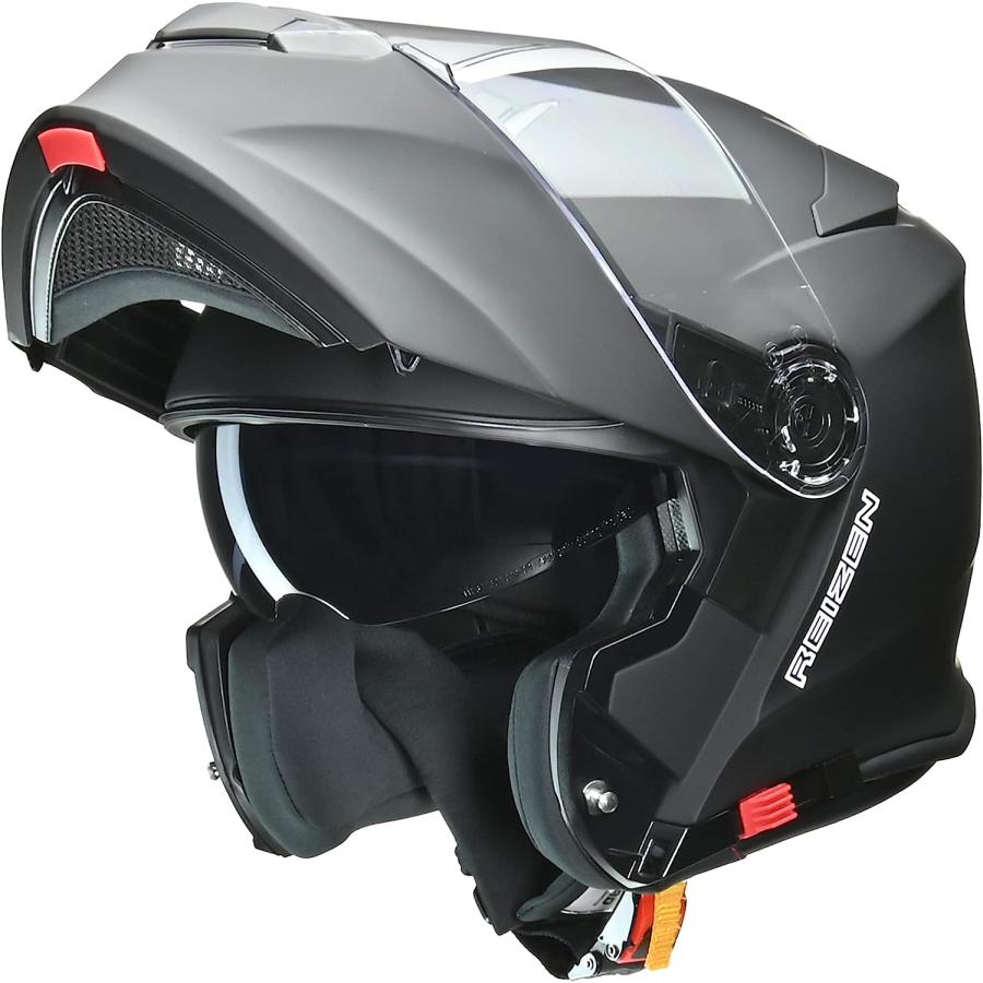 LEAD REIZEN フルフェイスヘルメット マットブラック Mサイズ箱付き リード工業 LEAD REIZEN モジュラーヘルメット Mサイズ マットブラック