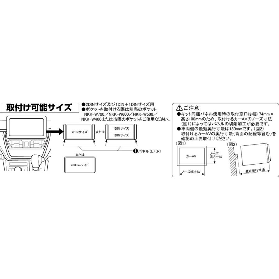 NITTO NKK-D82D 日東工業 ダイハツ ムーヴ LA850S,LA860S (200mm窓口付