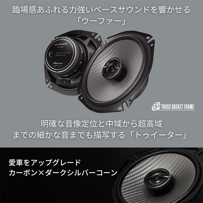 カロッツェリア TS-F1750 パイオニア 17cm スピーカー コアキシャル 2