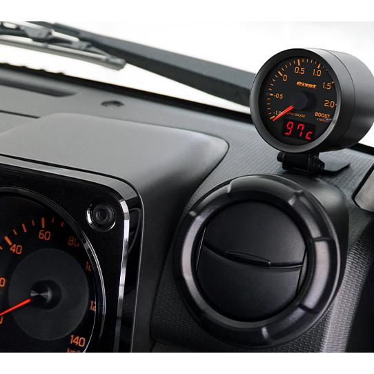 Pivot（ピボット） DRX-BS DUAL GAUGE RS ブースト計 φ60 オレンジ照明