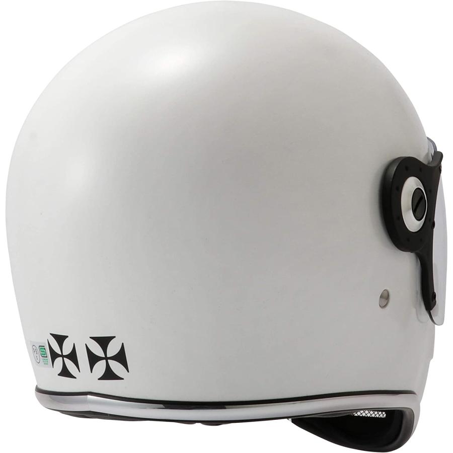RIDEZ XX ホワイト Lサイズ(59-60cm未満) フルフェイスヘルメット バイク用ヘルメット ライズ