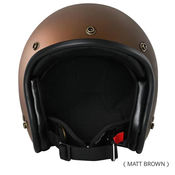 RIDEZ RIDEZ TQ HELMET マットブラウン L(59-60cm) ジェットヘルメット