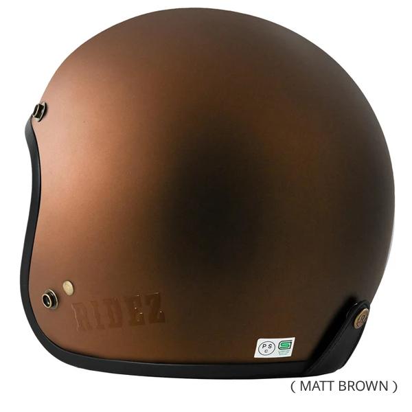 RIDEZ RIDEZ TQ HELMET マットブラウン XL(61-62cm) ジェット