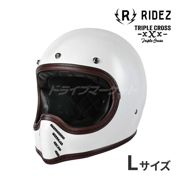 RIDEZ RIDEZ TRIPLE CROSS ホワイト Lサイズ(59-60cm未満) フル