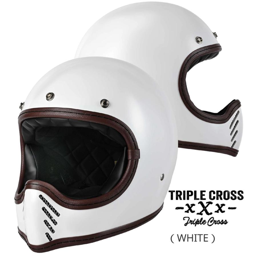 RIDEZ RIDEZ TRIPLE CROSS ホワイト Mサイズ(57- 58cm) フルフェイス