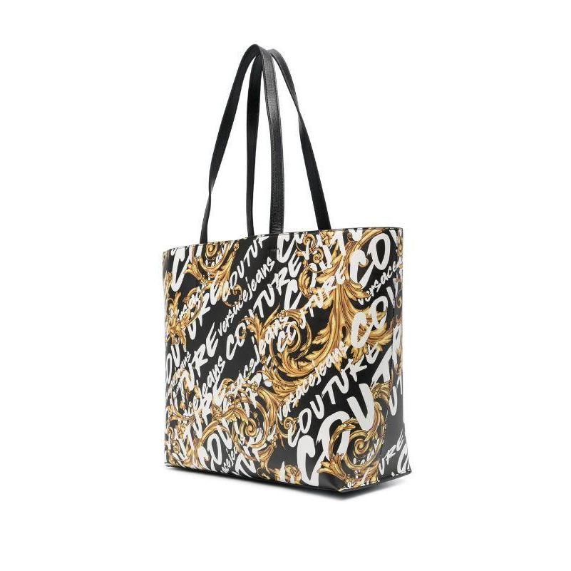贅沢 VERSACE JEANS COUTURE トートバッグ バロック ブラック
