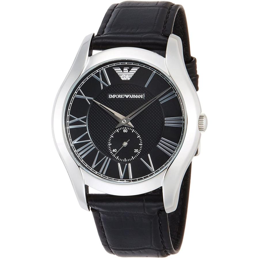 メンズ ブラックレザー 腕時計 エンポリオアルマーニ ARMANI EMPORIO AR1703 並行輸入品 スモールセコンド クラシック ブラックダイアル 腕時計 【日本限定モデル】