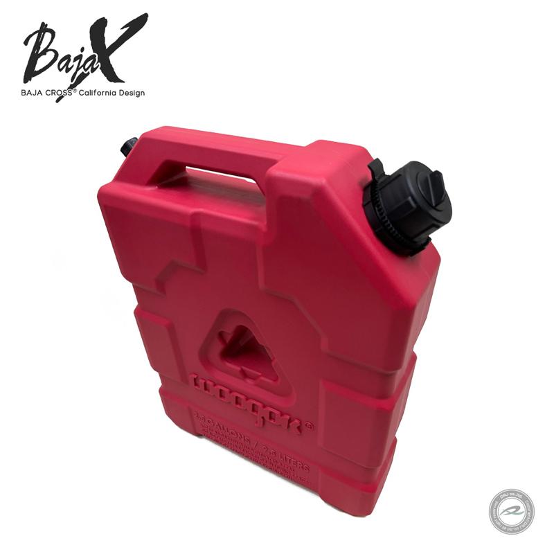 リキッドタンク ロックキー有り レッド9.5L 専用取り付け金具セット BAJACROSS バハクロスの画像