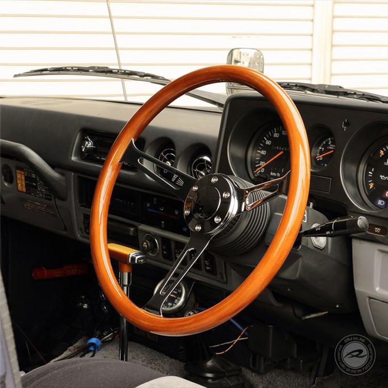 ウッドステアリング N375W 37.5Φ ウッド＆ポリッシュ クラッシック