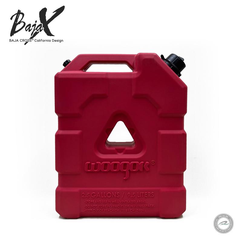 リキッドタンク ロックキー無し レッド9.5L 専用取り付け金具セット BAJACROSS バハクロスの画像