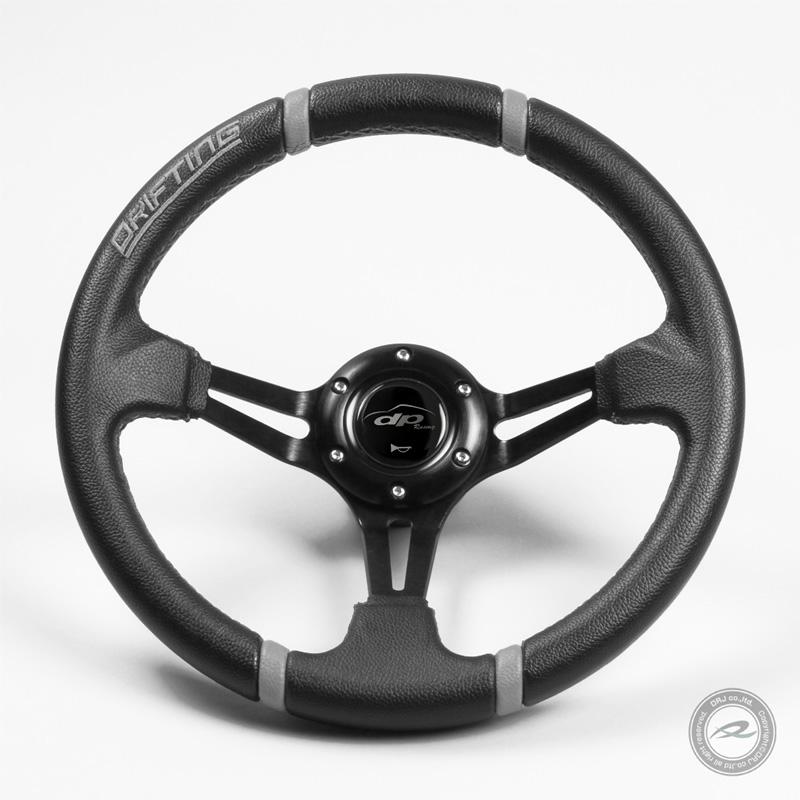 ステアリング 32φ ディープコーン 70mm グレイDRIFTING＆ クロスステッチ フェイクレザーPVC DD32PG |  | 01