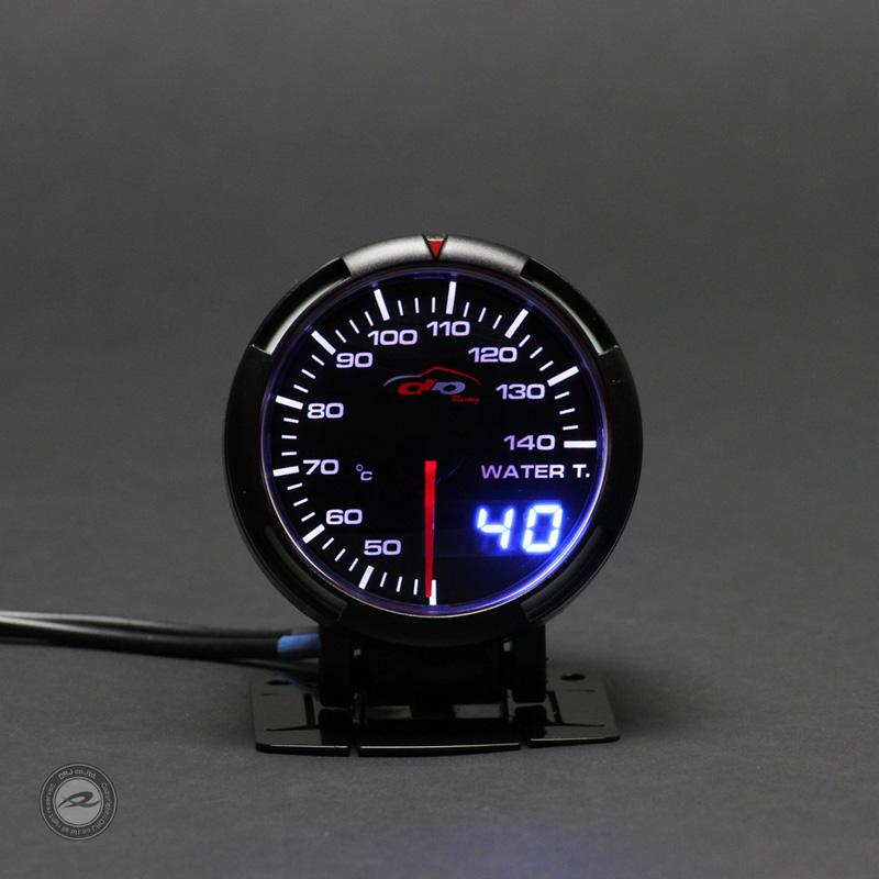 デポレーシング 車用 3連メーターセット 60mm 水温 油温 油圧 デジタル