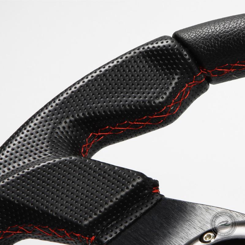 ステアリング 32φ M フェイクレザーPVC 赤色クロスステッチM32P : DRJ