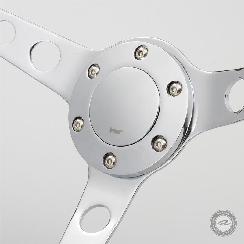 ウッドステアリング 37.5Φ ウッド＆ポリッシュ クラッシック