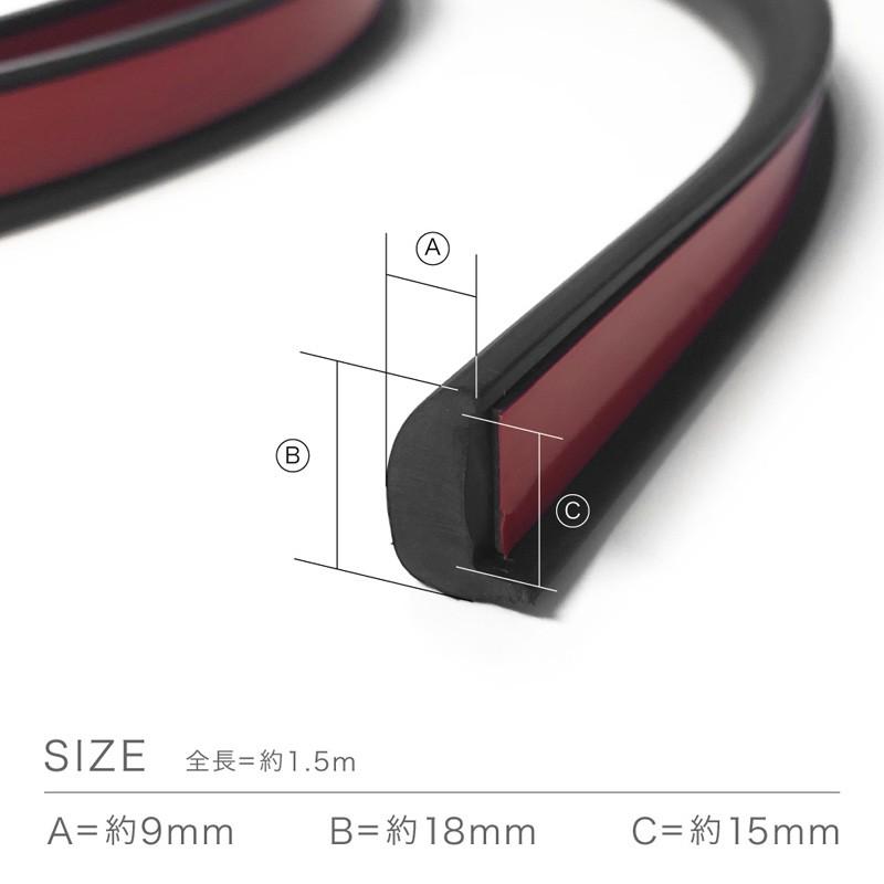 フェンダーモール OKフェンダー ブラック 1.5m 2本入り/1SET 送料無料 |  | 01