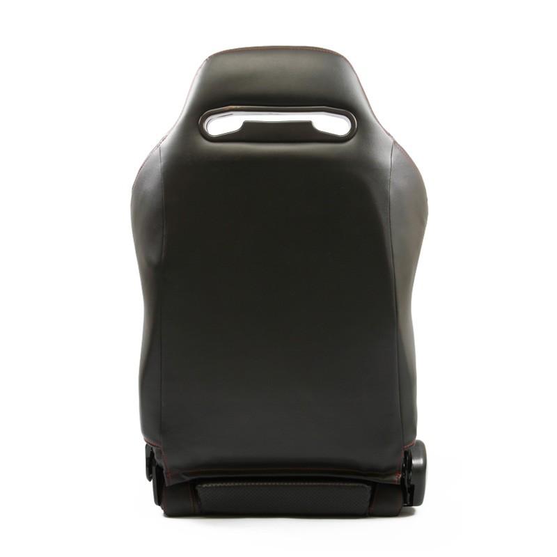 セミバケットシート SRS PVC 黒 パンチング加工 赤ステッチ RENNSPORT