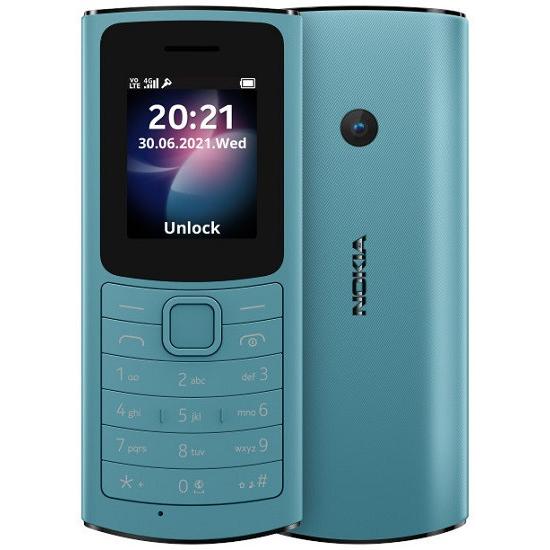 Nokia（ノキア） Nokia 110 4G Dual Sim 48MB ブルー (128MB RAM