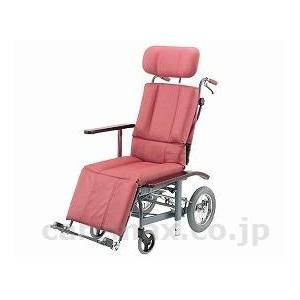【※法人・施設限定・送料別途】(W0517)スチールフルリクライニング式介助車いす/NHR-12(cm-206107)[1台]