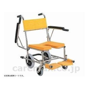 入浴・シャワー用車いすクリなしシート/KS4イエロー(cm-207884)[1台]