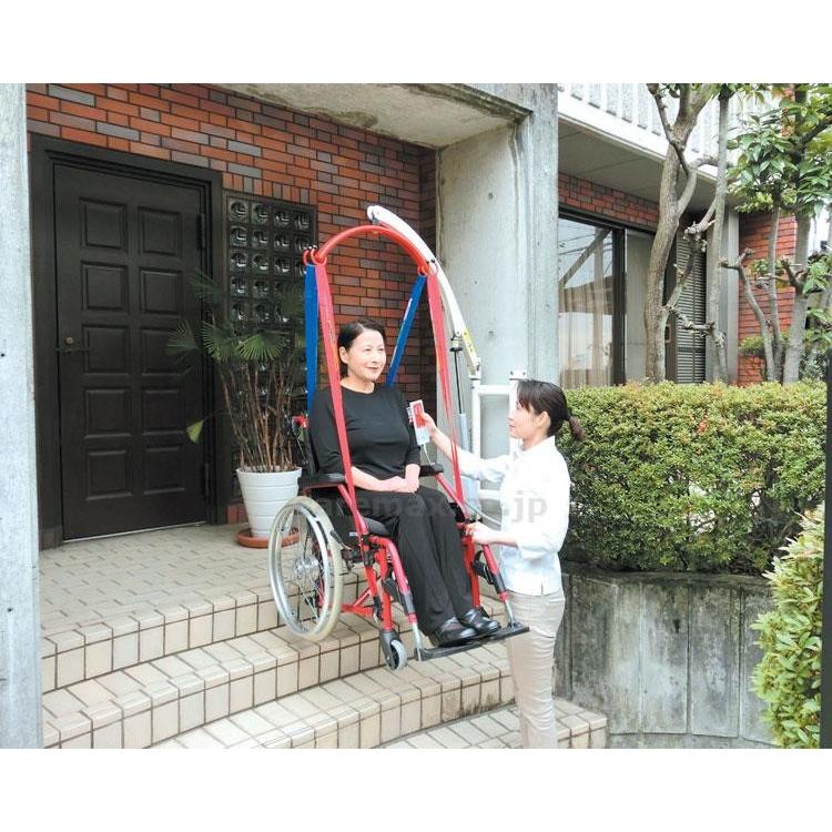 【※法人・施設限定・送料別途】介護リフトつるべーG2Rセット/ステンレスアーム仕様(cm-225685)【販売単位:1】