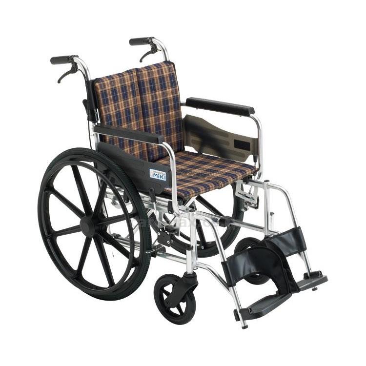 【※法人・施設限定・送料別途】【※受注生産】アルミ自走いすKJP-2H/座幅45cm♯A-10(cm-306844)[1台]
