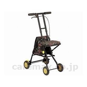 (W1680)テイコブプチカ/SICP01-BKお花黒いこと(珊-314985)[1台] 介護用品-車椅子