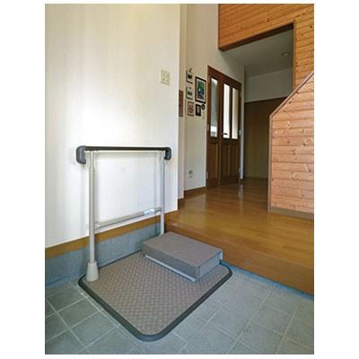 【※法人・施設限定・送料別途】(R0720)つながる手すりすりてあ片手すり/STF-1踏み台付(cm-330619)[1台]の画像