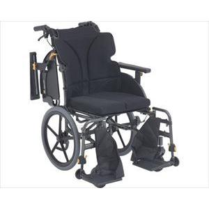 【※法人・施設限定・送料別途】グレイスコア アジャスト 介助式 GRC-61B / 座幅42cm M-13（ブラック）(cm-475053)[1]